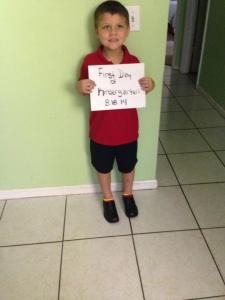 Mathew's First Day of Kindergarten 8.18.14